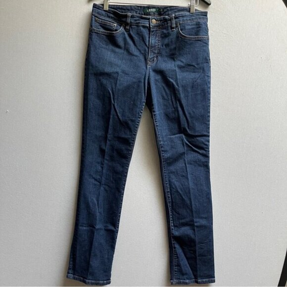 Lauren Ralph Lauren Modern Straight Curvy denim jeans Sz 12 - Picture 1 of 14
